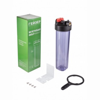 Корпус Гейзер 20BB с латунными вставками (прозрачный)